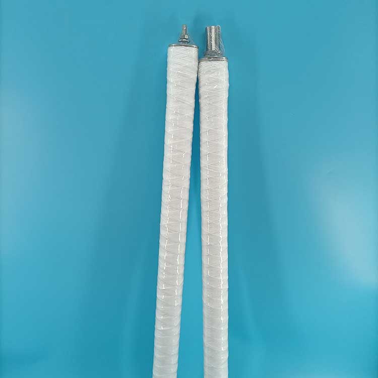 華豫供應水濾PP線繞濾芯 65mmX1000mm(PP骨架)螺紋30 精度5微米